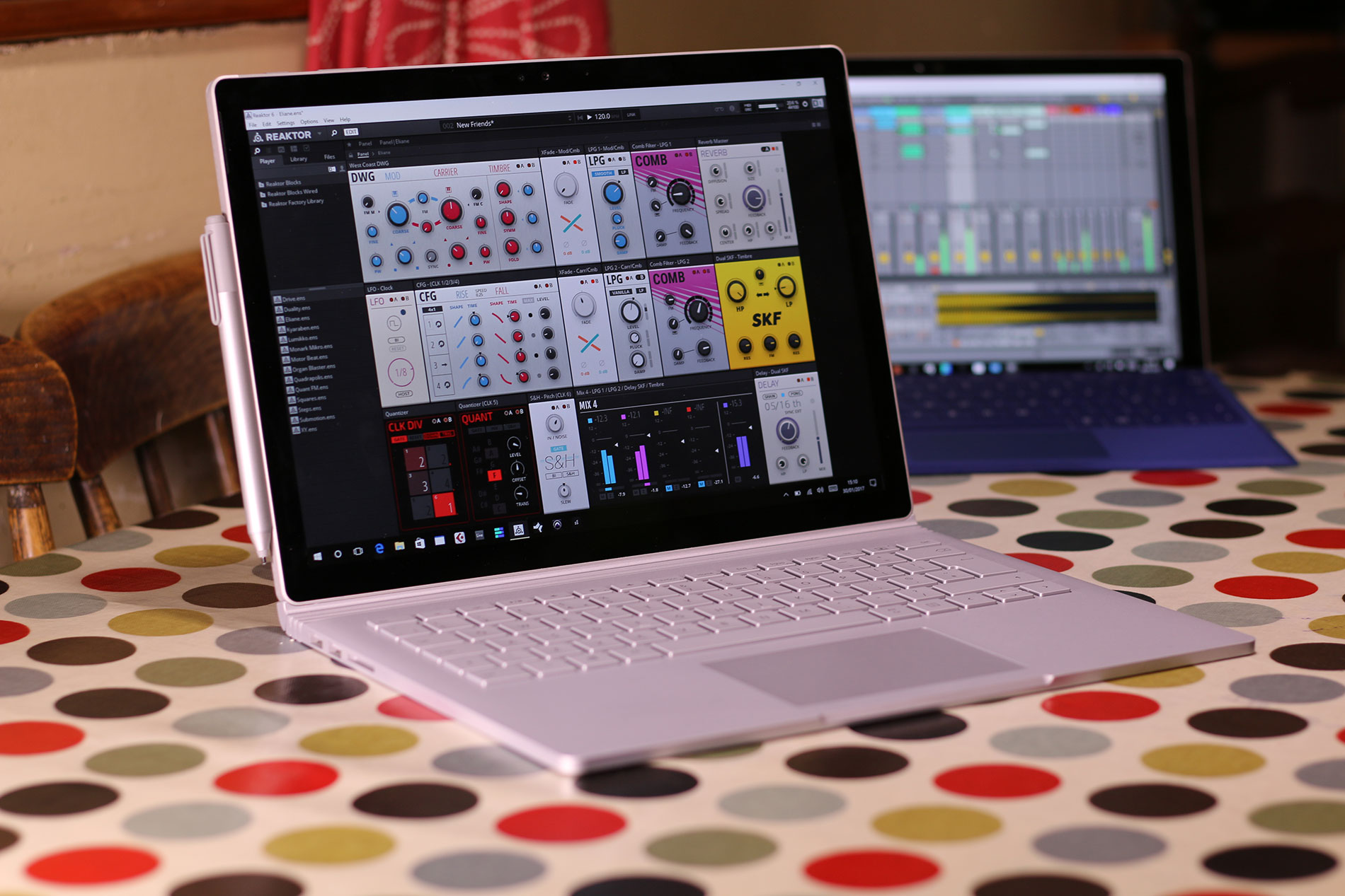 Surface Book and Surface Pro 4 making music